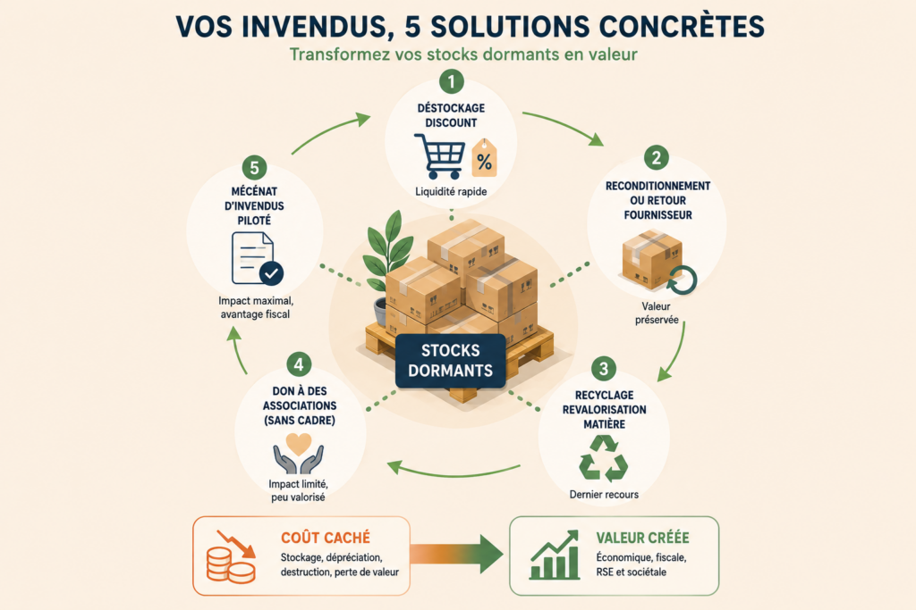 Invendus en entreprise : 5 solutions pour transformer vos stocks dormants en levier de performance