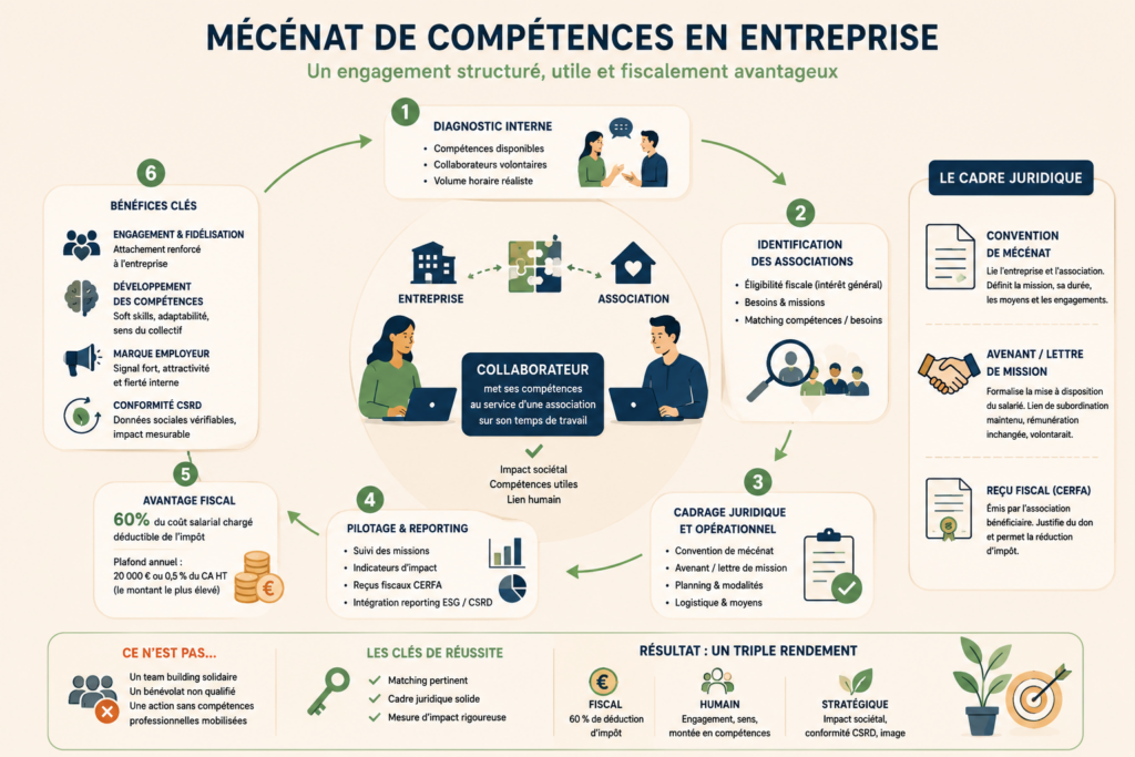 Mécénat de compétences : guide pratique pour les entreprises qui veulent s&rsquo;engager (sans improviser)